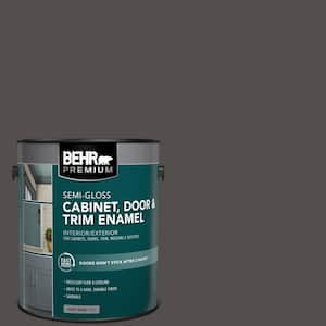 1 gal. #PPU24-02 Berry Brown Semi-Gloss Enamel Interior/Exterior Cabinet, Door & Trim Paint