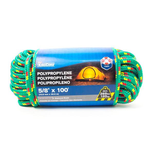 Thick Rope 10mm Fluorescent Yellow Braided Polypropylene Floating Rope ...