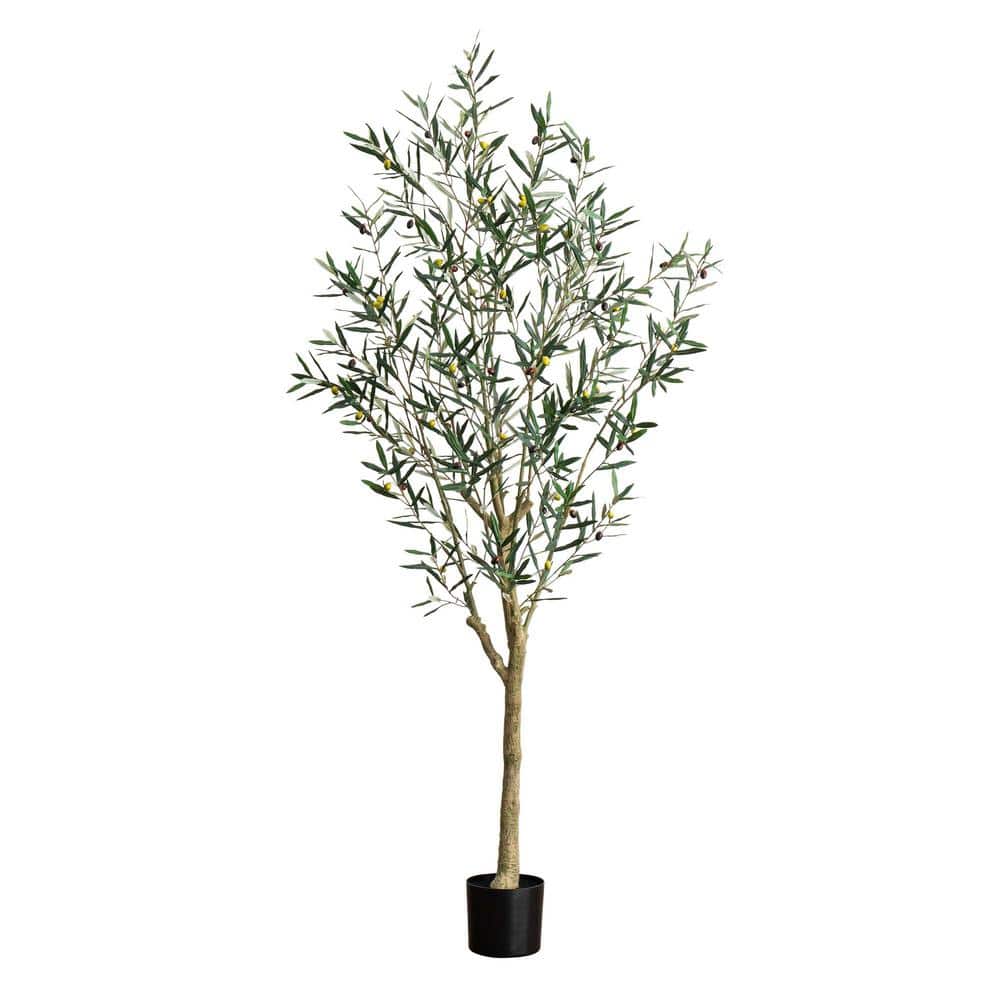 Nearly Natural 7 ft. Artificial Greco Olive Tree T4648 - The Home