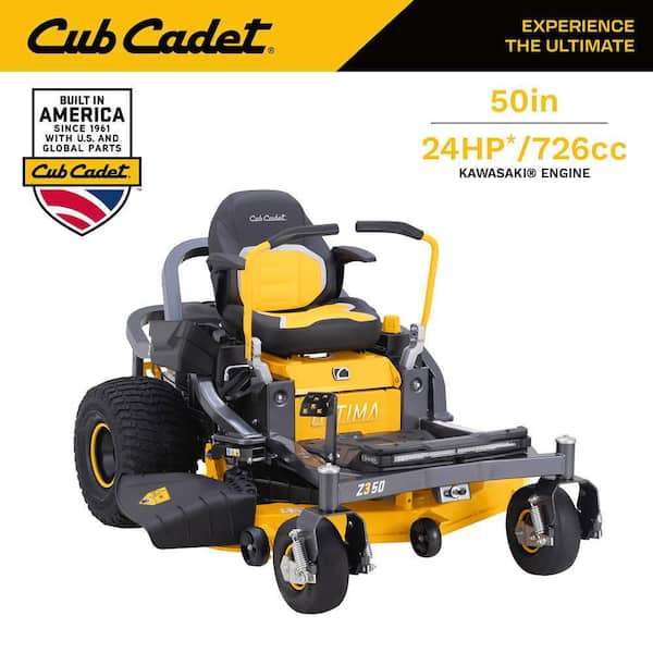 Ultima Z3 50in. Fabricated Deck 24HP V-Twin Kawasaki FR Series Engine Gas Zero Turn Lawn Mower w/Front Wheel Suspension