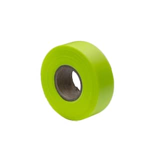 1-3/16 in. x 150 ft. Fluorescent Lime Flagging Tape (12-Pack)