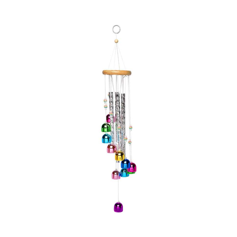 22 in. Wind Chime with 4 Aluminum Tubes and 11 Bells, Colorful, 1 Piece price history on PriceWatchPro