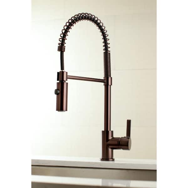 Continental Single-Handle Pull-Down Sprayer Kitchen Faucet in Oil Rubbed Bronze