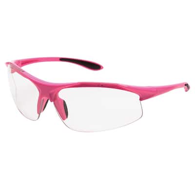 Ultra Lightweight Design for Added Comfort InspecsUSA Pink Lens Caterpillar Jet 172 Safety Eyewear Anti-Scratch Protection Designed for Small Faces 