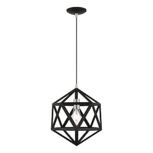 Hassinger 1-Light Black Island Pendant