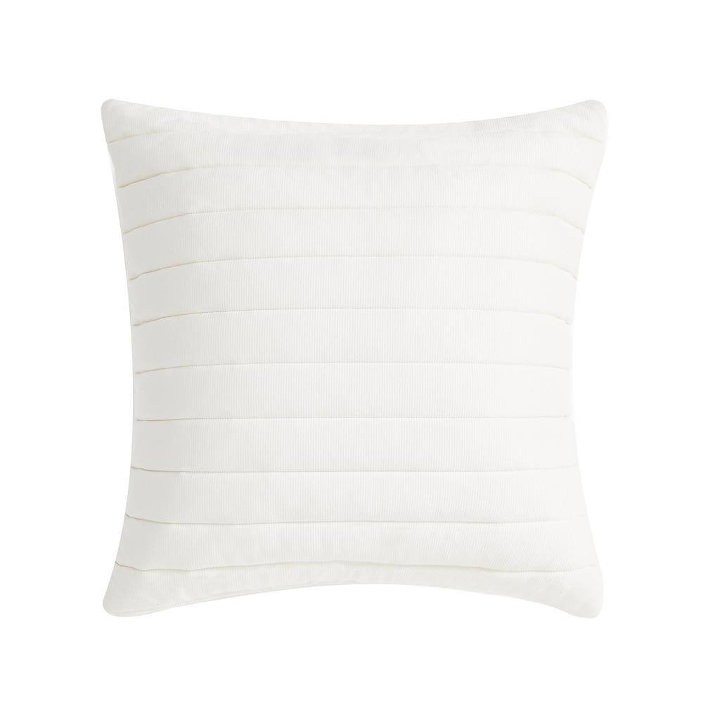 Valletta Polyester 20 in. Square Quilted Decorative Throw Pillow 20 x 20 in
