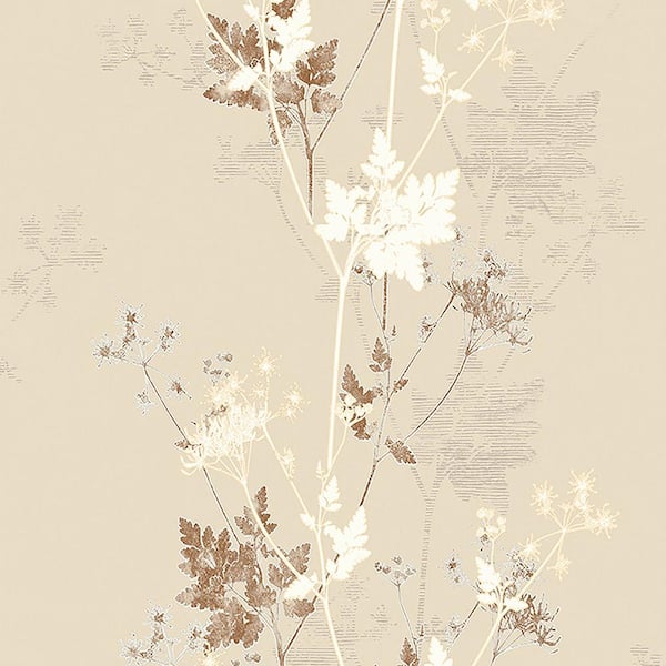 Advantage Tara Cream Sprig Paper Strippable Wallpaper (Covers 57.8 sq. ft.)