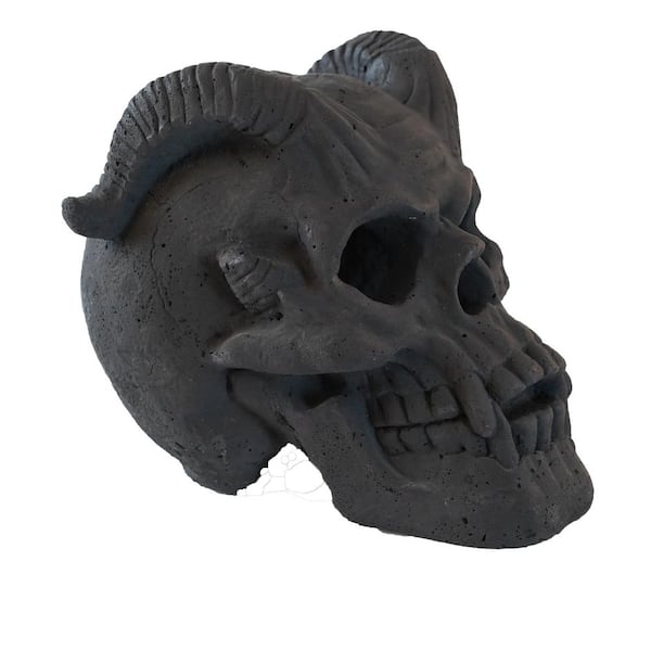3000°F MGO Skull Fire Log, Haunted Flame Fire Pit Decor for NG/LP Fireplaces, Halloween and Campfire Nights