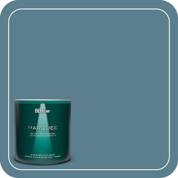 BEHR MARQUEE 1 qt. Home Decorators Collection #HDC-FL14-11 Cotton Denim Semi-Gloss Enamel Interior Paint & Primer