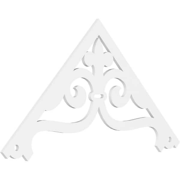 Ekena Millwork Finley 1 in. D x 36 in. W x 72 in. L Signature Urethane Gable Pediment