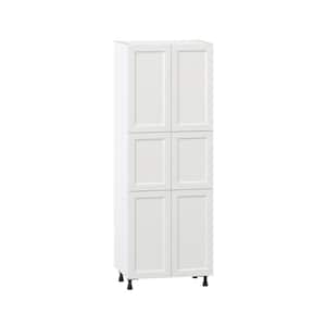 Alton Painted 30 in. W x 84.5 in. H x 24 in. D White Shaker Assembled Pantry Kitchen Cabinet with 5 Shelves