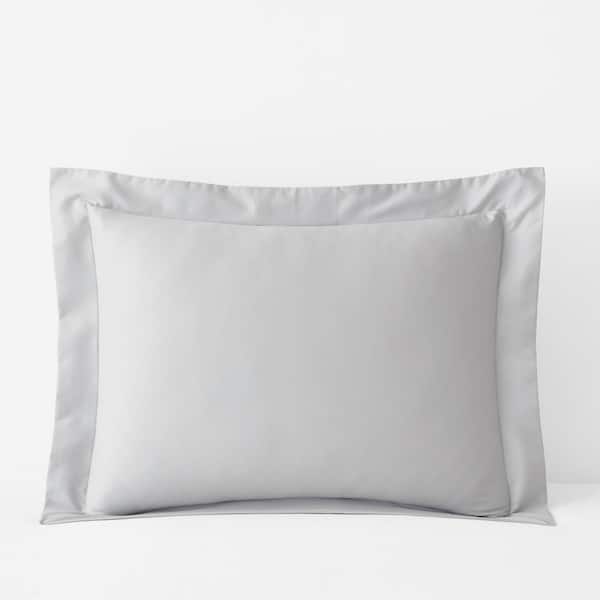 Company Cotton Light Gray Sateen King Sham