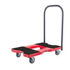 1,200 lbs. Capacity Professional E-Track Push Cart Dolly in Red