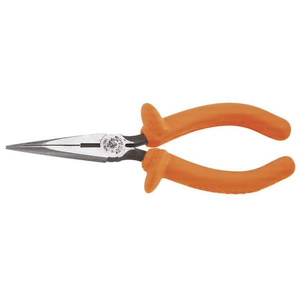 Klein Tools 6 in. Insulated Standard Long Nose Side Cutting Pliers