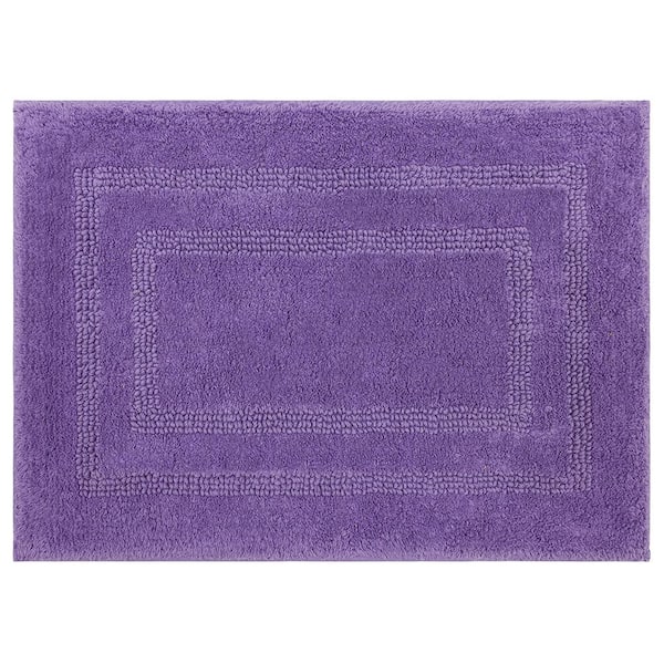 Mohawk Home Cotton Reversible Fiesta Grape 21 in. x 34 in. Purple Cotton Machine Washable Bath Mat