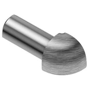 Rondec Brushed Stainless Steel 7/16 in. x 1 in. Metal 90 Degree Outside Corner