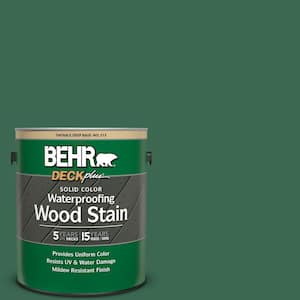 1 gal. #M410-7 Perennial Green Solid Color Waterproofing Exterior Wood Stain
