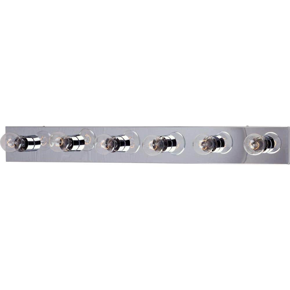 Polished Chrome 36-Inch 6-Light Modern Vanity Light