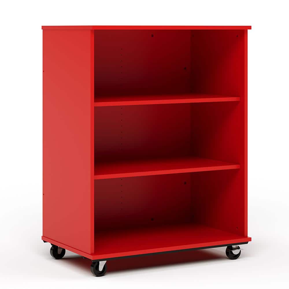Open Single Sided Mobile Locker Nursery Classroom Bookcase, Write-On/Wipe-O