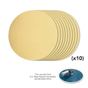 9 in. 180-Grit Sanding Disk (10-Pack)