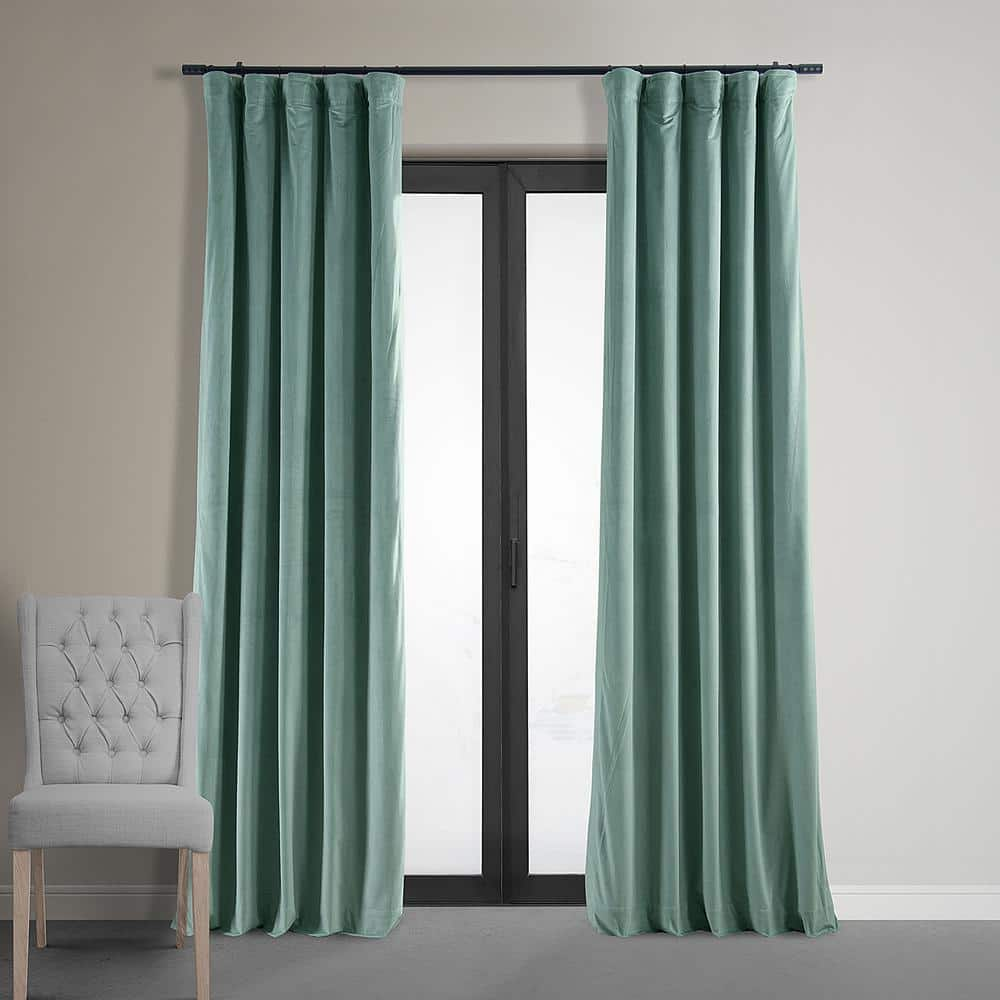 Linen orders window valance curtain trim aqua