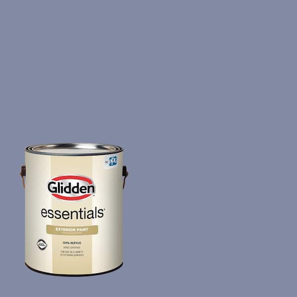 Glidden Essentials 1 gal. PPG1168-5 Violet Aura Flat Exterior Paint