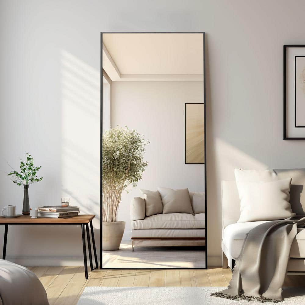 34 in. W x 71 in. H Large Full-Length Mirror, Hanging or Leaning Against th