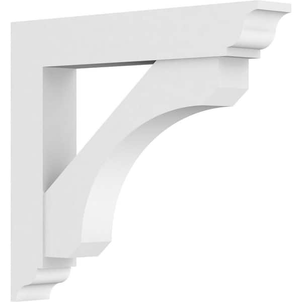 Ekena Millwork Standard Legacy 5 in. W x 30 in. H x 30 in. D Signature Urethane Polyurethane Bracket With Traditional Ends
