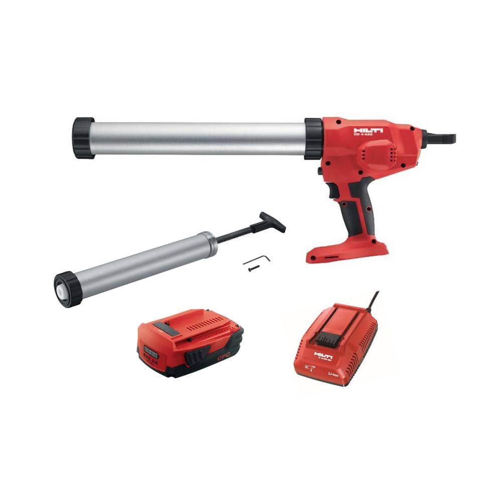 Hilti 22Volt LithiumIon Cordless 20 oz. Adhesive and Caulk Gun Combo