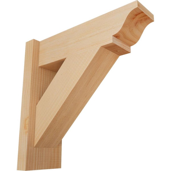 Ekena Millwork 6 in. x 16 in. x 16 in. Douglas Fir Traditional Smooth Outlooker