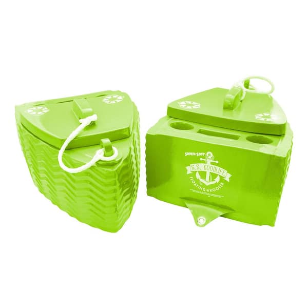 Floating Super Soft Goodlife Drink Pool Kooler, Fierce Green