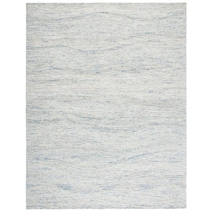Metro Light Blue/Ivory 8 ft. x 10 ft. Abstract Waves Area Rug
