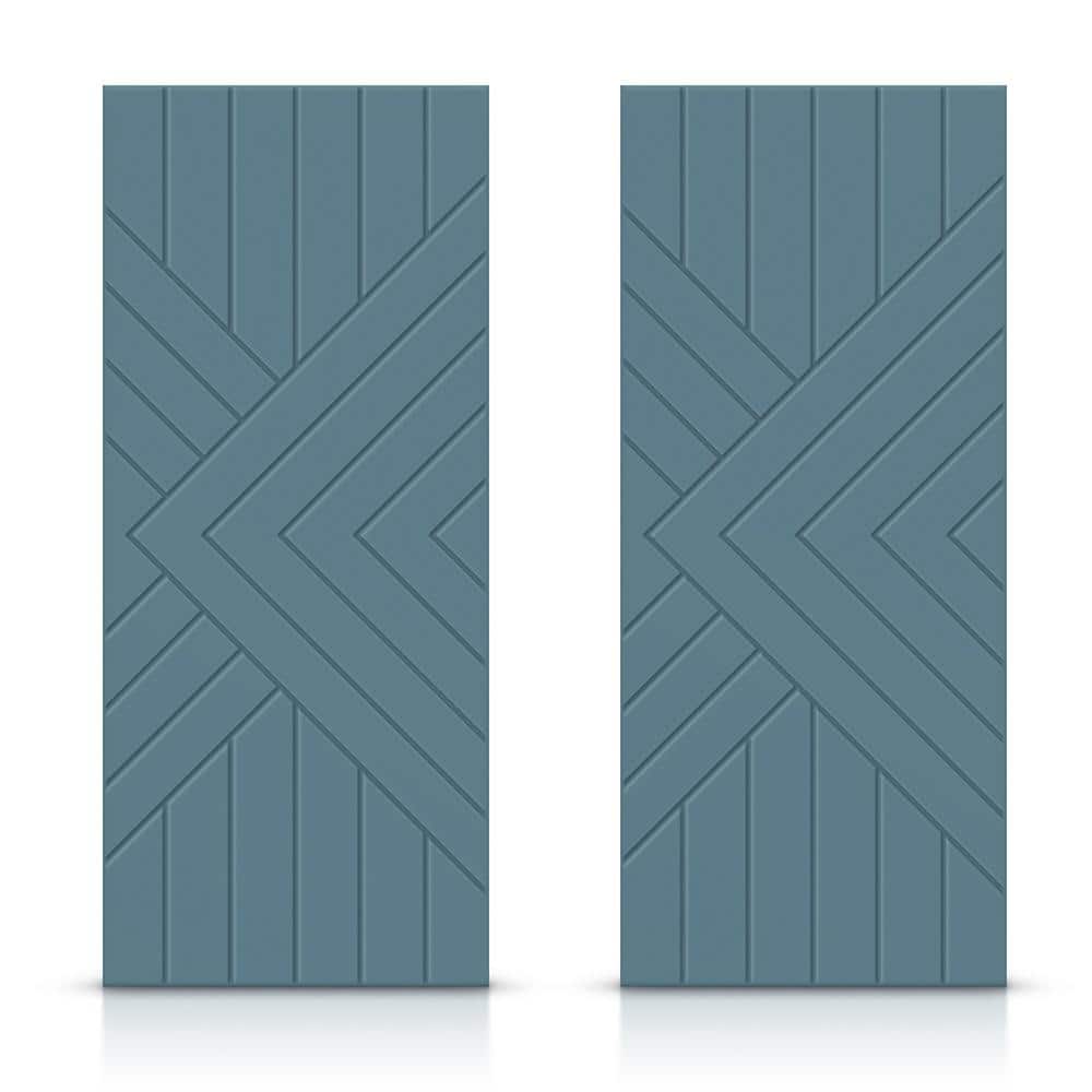 72 in. x 80 in. Hollow Core Dignity Blue Painted Composite MDF Interior Double Closet Sliding Doors price history on PriceWatchPro