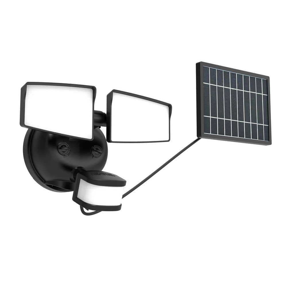 HALO Next Gen Solar-Powered LED Security Floodlight, 2 Head w