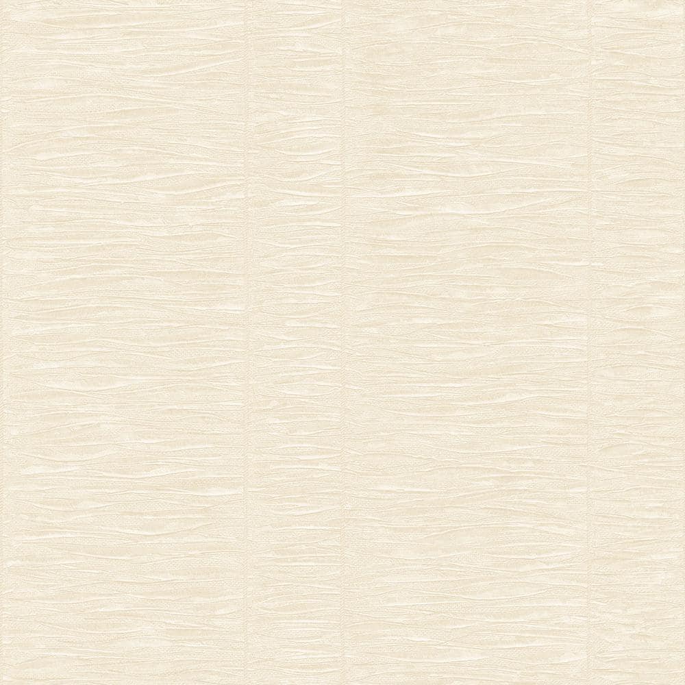 Palazzo 2 Collection Cream/White Pleated Stripe Vinyl on Non-Woven Non-Past