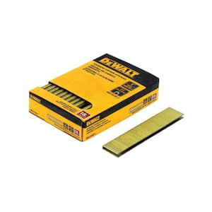 DEWALT 1/4 in. x 1/2 in. x 18-Gauge Crown Staples (2500-Pieces ...