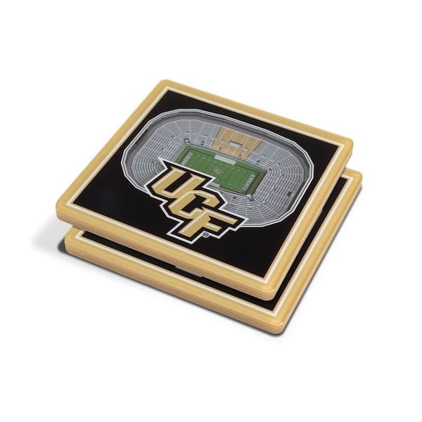 NCAA Central Florida Knights 3D Stadium View Multi-Colored Coasters - Bounce House Stadium