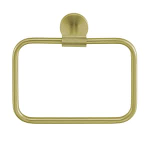 Towel Ring Brushed Gold, Bath Hand Towel Ring Thicken Space Aluminum Round  Towel Holder for Bathroom 2022-9-3-1 - The Home Depot