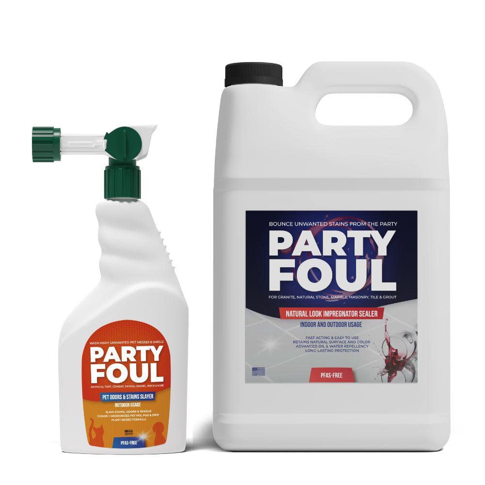 160 oz. PFAS-Free Outdoor Pet Odors and Stain Slayer Plus Sealer Patio Prot