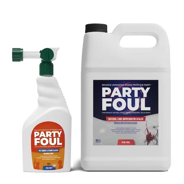 160 oz. PFAS-Free Outdoor Pet Odors and Stain Slayer Plus Sealer Patio Protect Combo Kit (2-Pack)