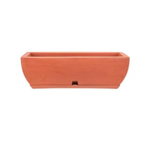 Amsterdan Small Terracotta Plastic Resin Indoor and Outdoor Floreira Planter Bowl