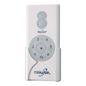 Aire- Control 6 Speed 256 Bit Dimmer Handheld Ceiling Fan Remote Control White