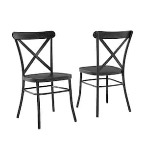 Camille Black Metal Dining Chair (Set of 2)