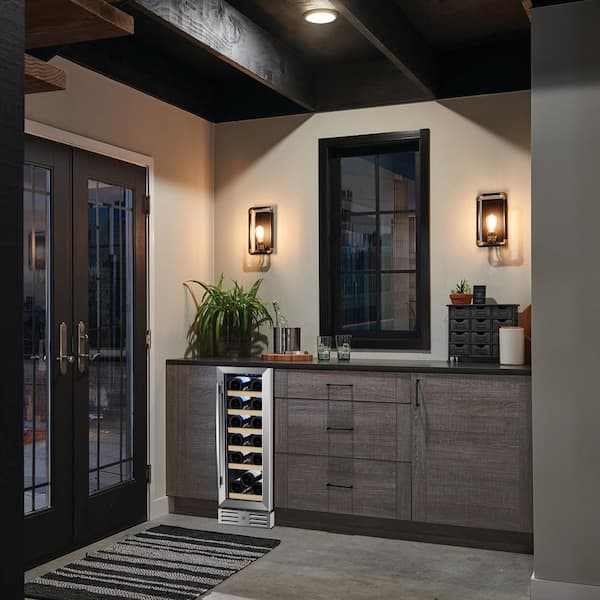 Kalamera - 12 in. Built-in 18 Bottle Wine Cooler with Touch Control