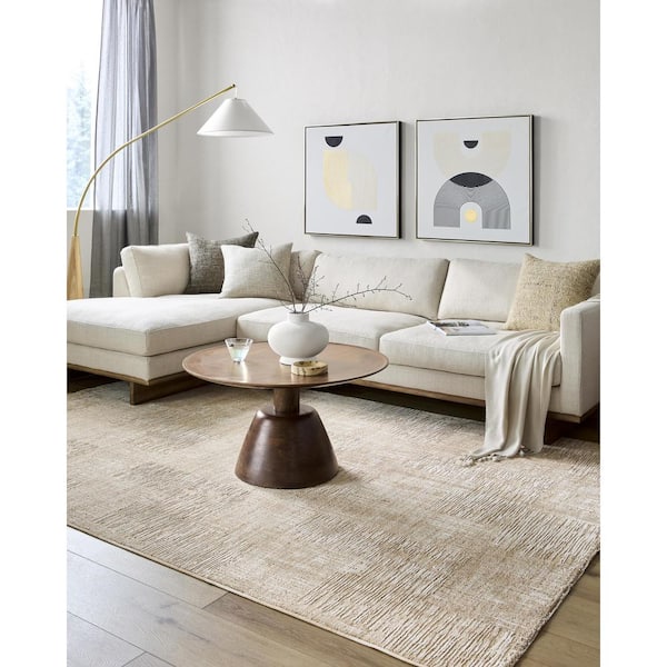 Masterpiece Medium Brown Modern 10 ft. x 14 ft. Indoor Area Rug