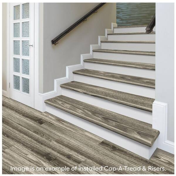 Laminate Stair Treads And Risers Easy To Install Spc WPC Engineered