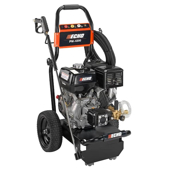 ECHO 4200 PSI 4.0 GPM Gas Cold Water Pressure Washer with Honda GX390 Engine and 50 Foot Hose with 4 Included Nozzle Tips