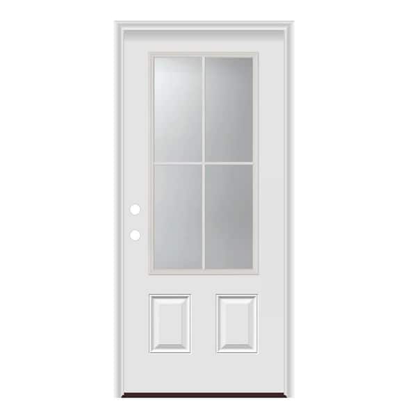 GENESIS ENTRIES 36 in. x 80 in. Right-Hand/Inswing 2 Panel 4 Lite