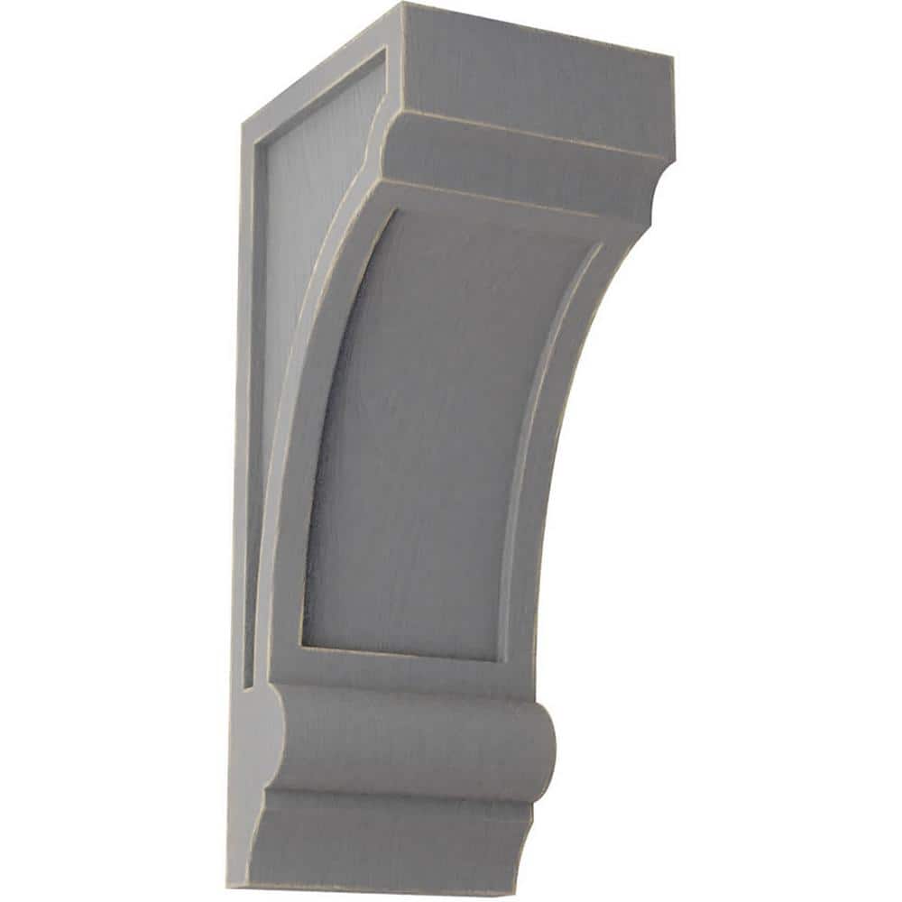 4 in. x 10 in. x 5 in. Pebble Grey Diane Recessed Wood Vintage Decor Corbel price history on PriceWatchPro