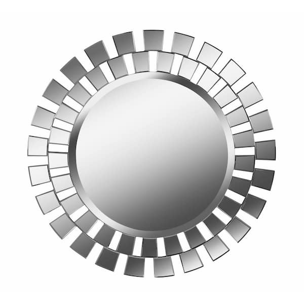 Kenroy Home Sullivan Round Glass Decorative Wall Mirror